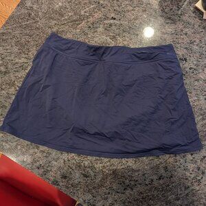 Lands End Swim Skort Bottoms Size 12 Deep Sea Navy
